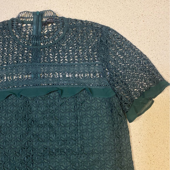 Zara Green Crochet Blouse - Picture 5 of 6